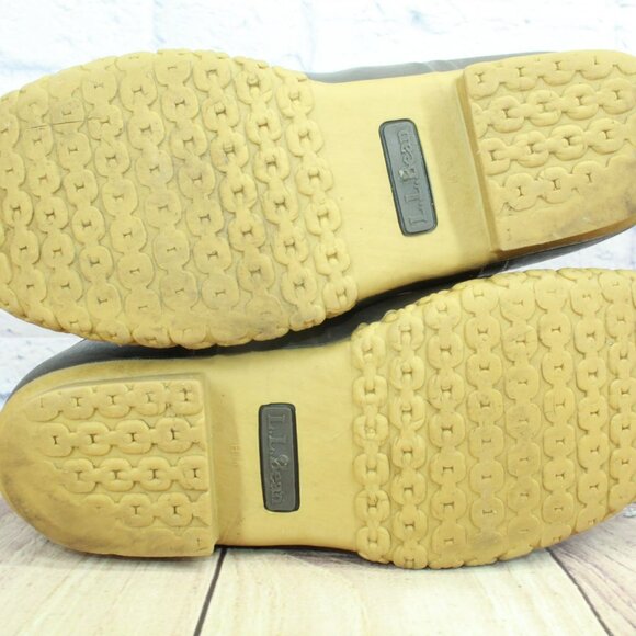 Vintage LL Bean 10 M Lounger Duck Boot Engineer Buckle Leather Unlined - Picture 10 of 10